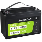 Litija akumulators Green cell LifePO4 12V 100Ah (dziļās izlādes) - 370.00 €