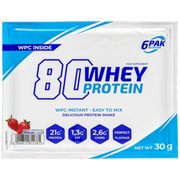 Trec Valgupulber 6PAK 80 Whey Protein 30g Strawberry