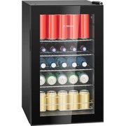 Bomann® KSG 7287 Dzērienu ledusskapis 4 plaukti Īpaši kluss ledusskapis ar stikla durvīm Nepārtraukta temperatūras kontrole Pudeļu ledusskapis 63 L